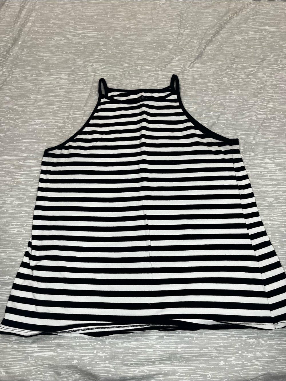 torrid Black & White Striped Halter-Style Tank